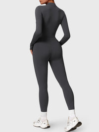 Bella Fleece Long Sleeve Zipper Jumpsuit